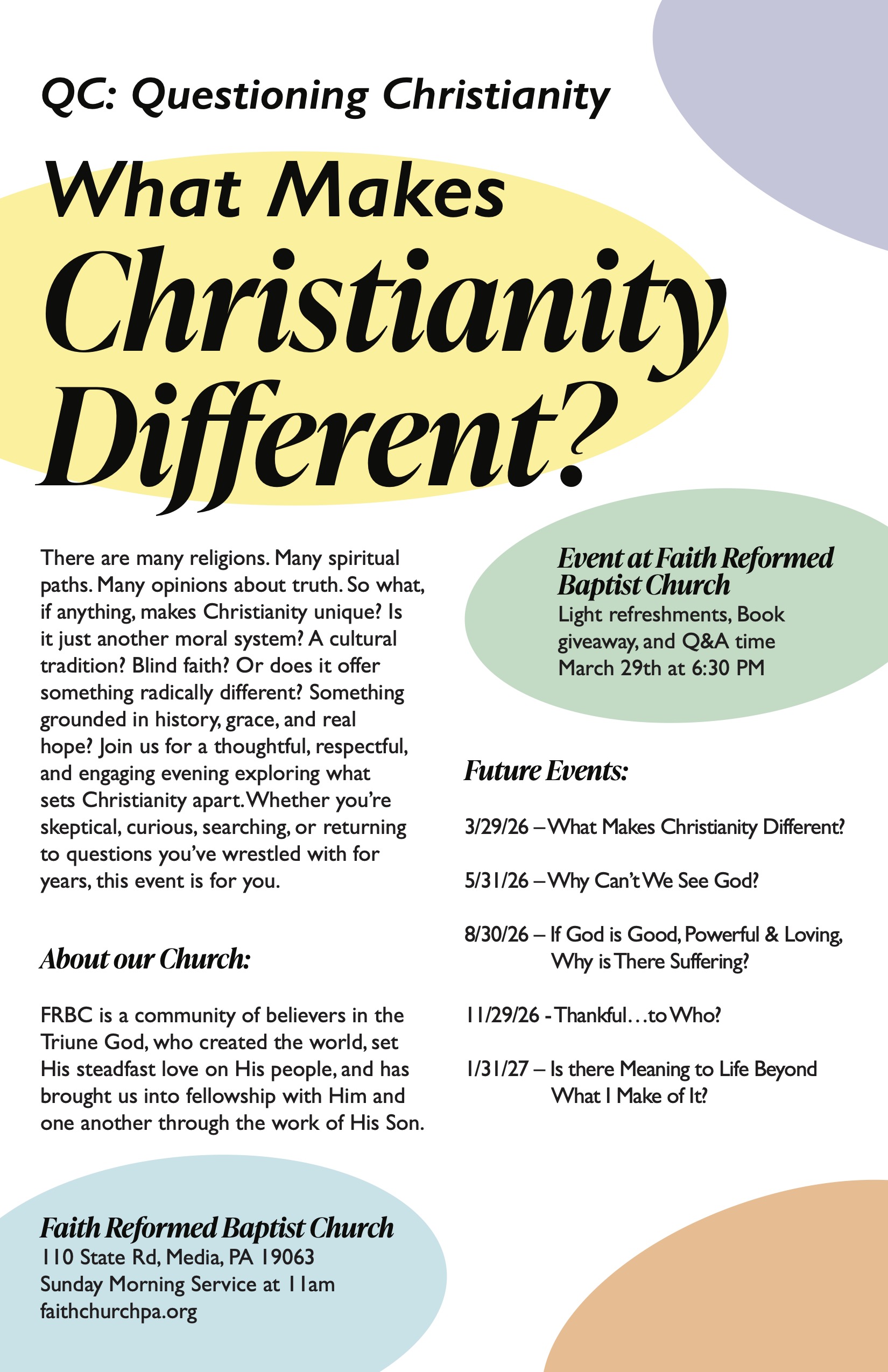 Special Series: Questioning Christianity